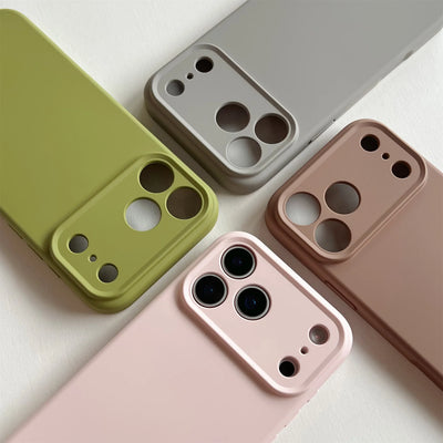 TPU Shockproof Cover For iPhone 17 16  Pro Max For iPhone 17Air 16 15 14 Pro Case Liquid Silicone Original TPU Protect Case