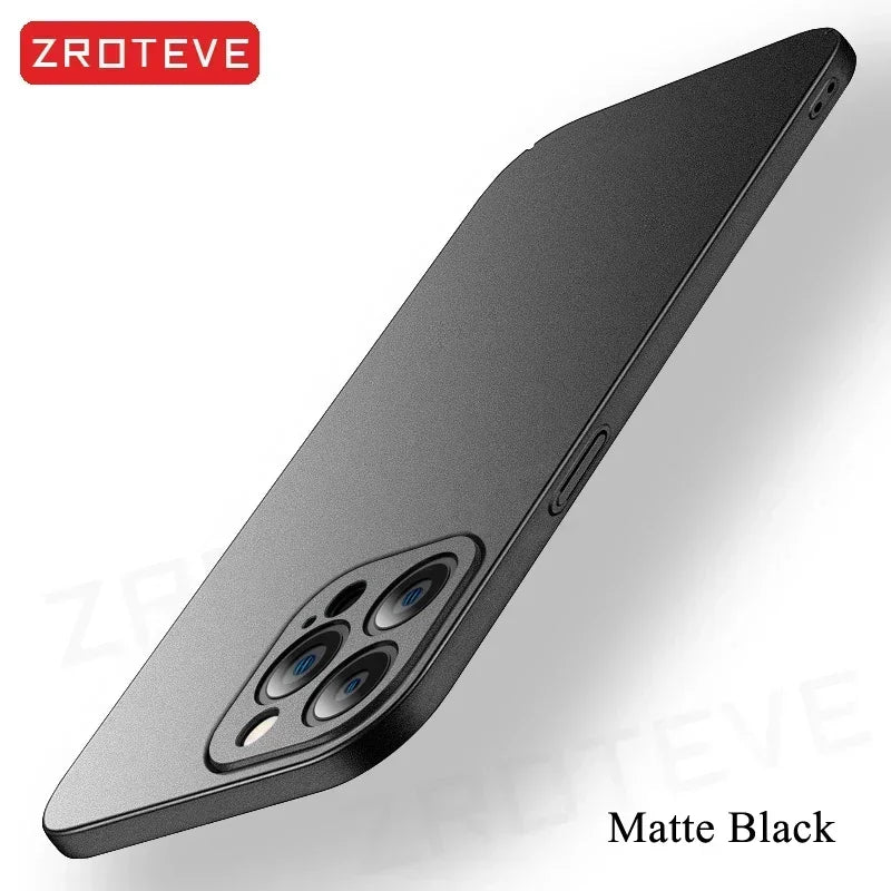 For iPhone 16 15 14 13 12 Pro Max Case ZROTEVE Luxury Slim Matte Hard PC Cover For iPhone16 iPhone14 iPhone15 Plus Phone Cases