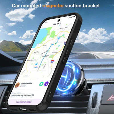 Magnetic For Google Pixel 10 Pro XL Pixel 10 9 Pro Case [Compatible With Magnetic] With Stand, Drop Protection] Shockproof Cover