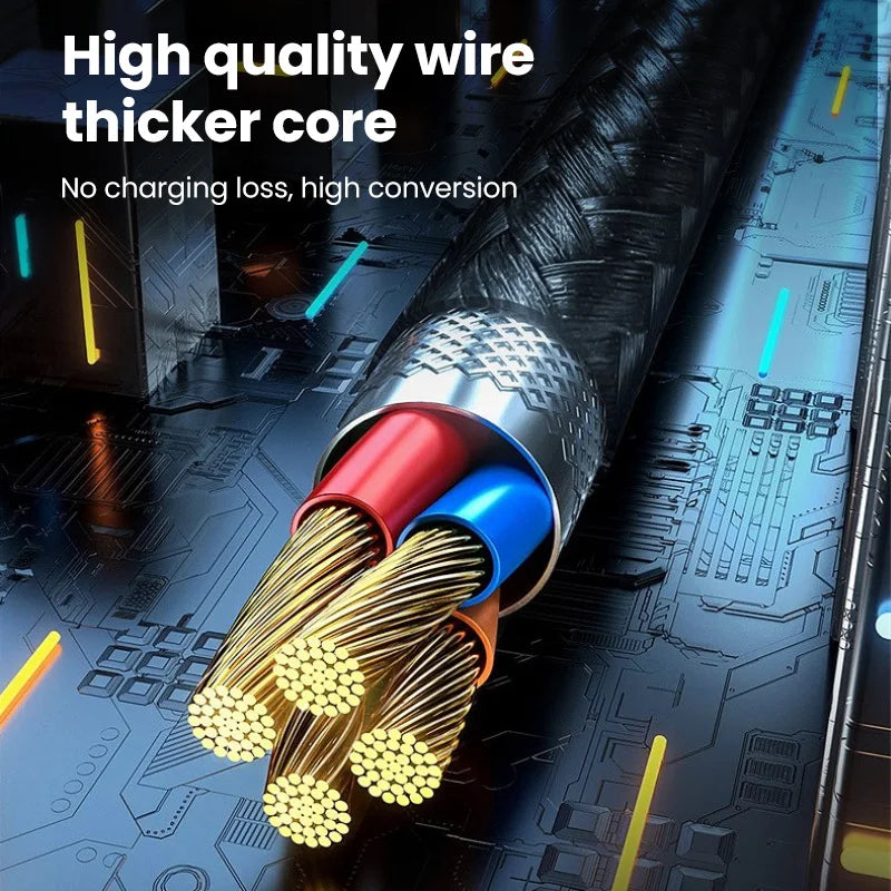 66w Type-C Cable 25cm USB C to Type-C / Lightning Fast Charging Short Wire For iPhone Xiaomi Huawei Samsung Oneplus Cellphones