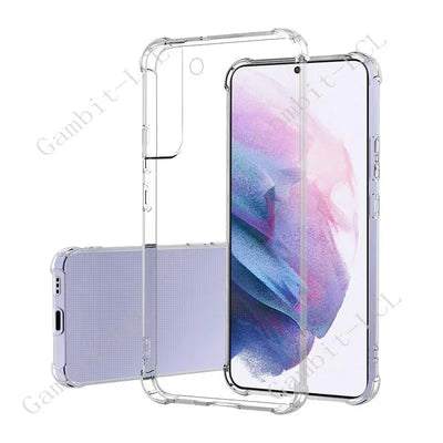 Anti-Falling Soft Case For Samsung Galaxy S22 Ultra S22 S22+ Plus S23 S20 S21 FE S10 Lite S10e Clear Transparent Protector Cover