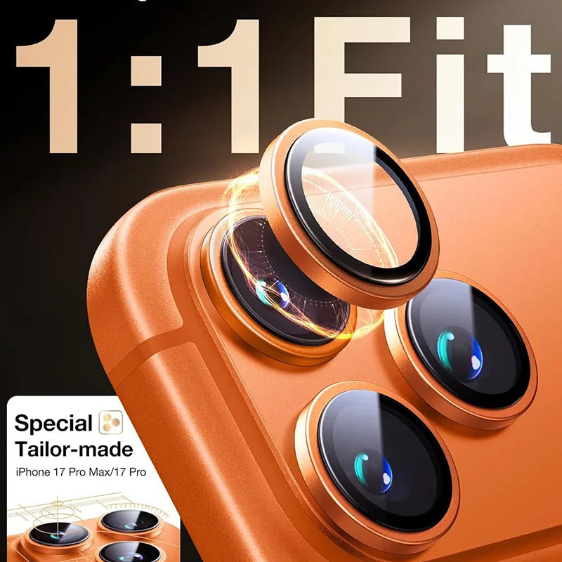 Aluminium Alloy Tempered Glass For Apple iPhone 17 Pro Max Ziai Film Cover Protection Camera Lens Protector for iPhone 17 Pro