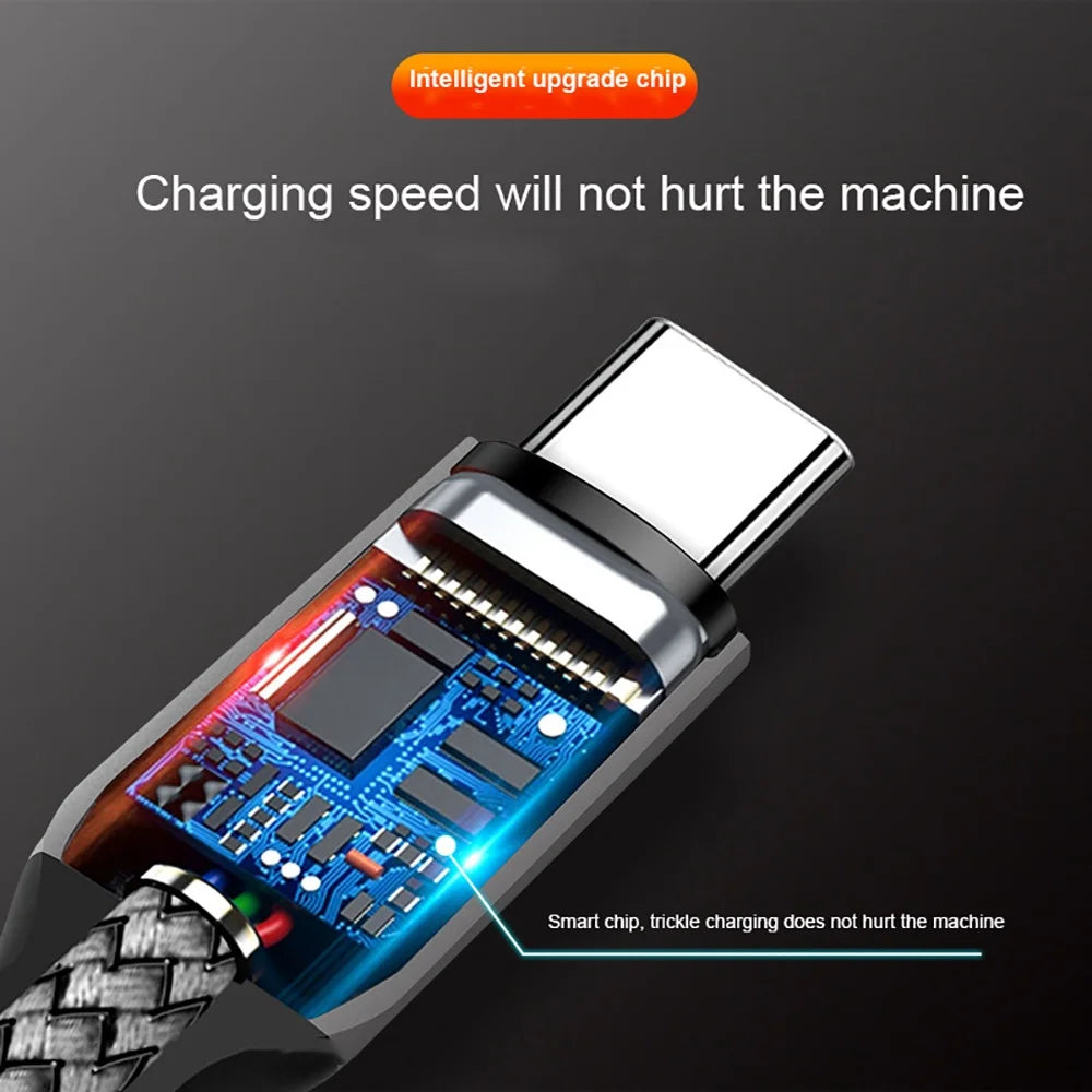 60W Type C To Type C Fast Charge Cable Universal Extended Nylon Braided 1M 2M 3M 5M 8M For Samsung Xiaomi Oneplus PD Data Cord