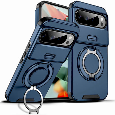 Luxury Shockproof Armor Case For Google Pixel 11 10 9 7 Pro XL 8A 9A 8Pro 11Pro Anti-fall Support Car Mount Adsorption Cover
