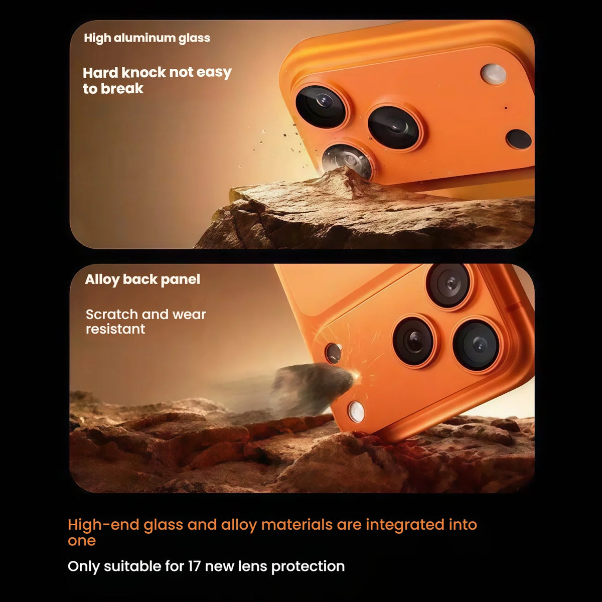 Compatible with iPhone 17 Aluminum Alloy Camera Lens Cover for iPhone17 Integrated Armor Film for ZIai Camera, Scratch-Resistan
