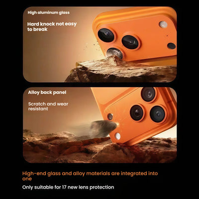 Compatible with iPhone 17 Aluminum Alloy Camera Lens Cover for iPhone17 Integrated Armor Film for ZIai Camera, Scratch-Resistan