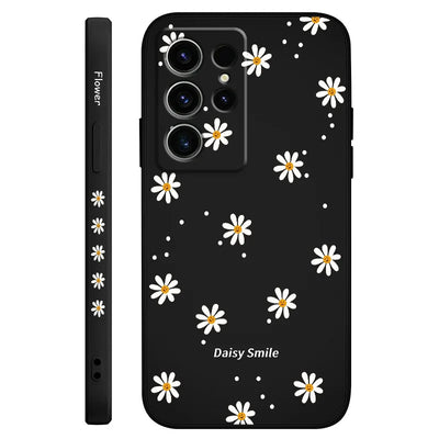 Smiling Daisy Phone Case For Samsung Galaxy S26 Plus Ultra Silicone Cover