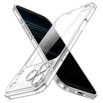 Clear Silicone Phone Case For iPhone 17 16 15 14 Pro Max Plus Air 16E 17E Soft Cover For iPhone 11 12 13 Pro Xr Xs Max Mini Case
