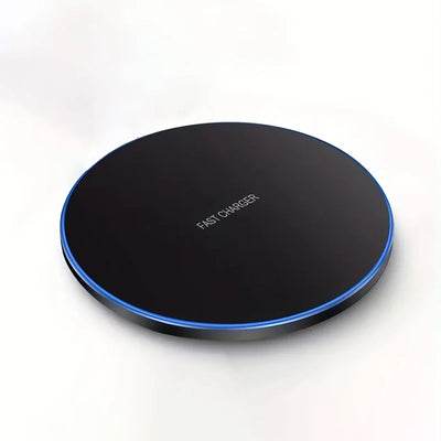 15W Desktop LED Wireless Charger Pad Phone Holder For iPhone 17 16 15 14 13 Pro Max Samsung Xiaomi Induction Fast Charging Stand