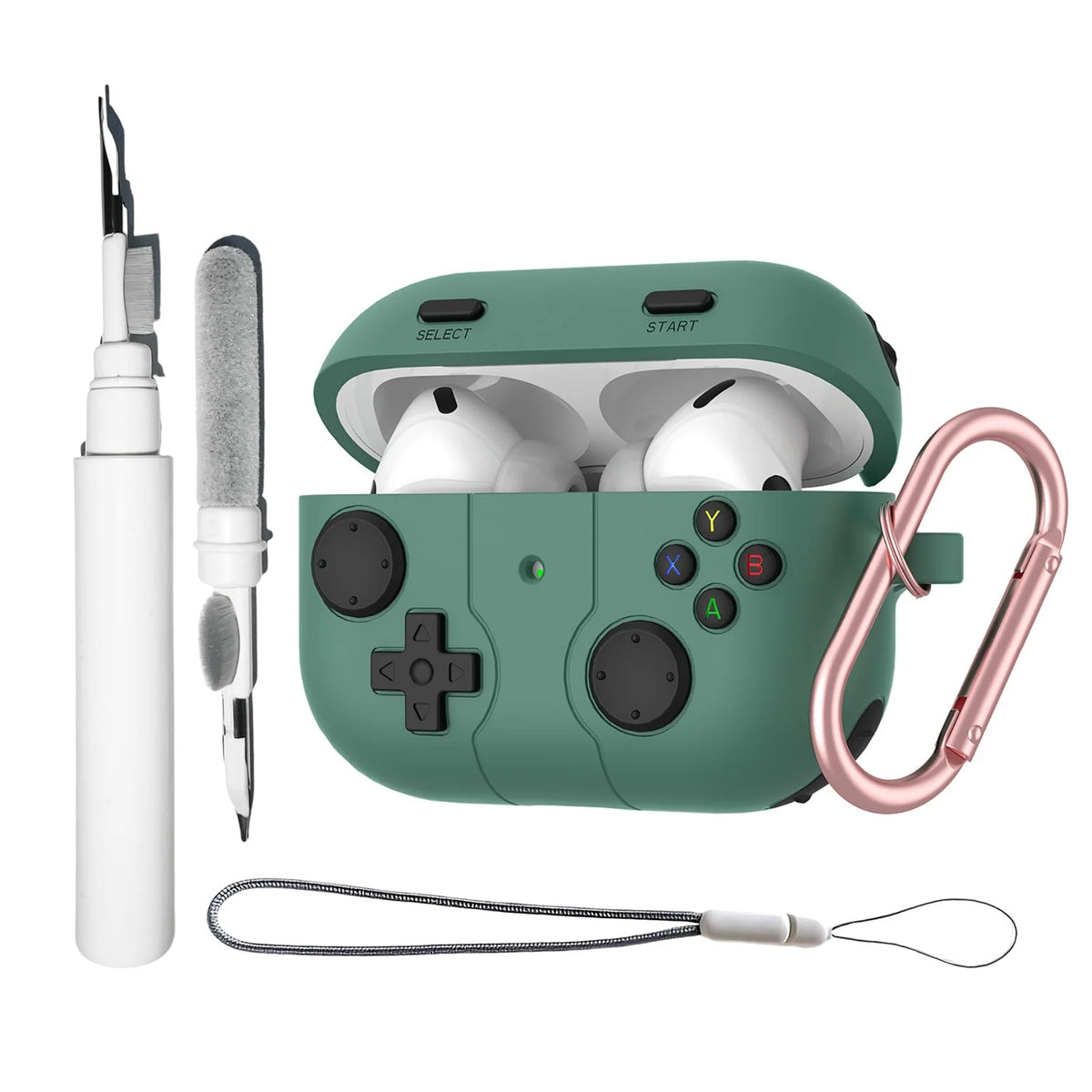 for AirPods Pro 3/Pro 2/Pro/4 Case with Secure Lock Cute 3D Game Player Design Protective Earphone Case Cover for AirPods 4/Pro3