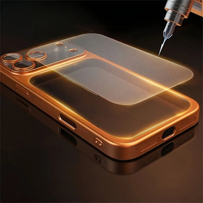 Luxury Plating Color PC Transparent Phone Case For iPhone 18 17 16 15 14 13 18 Pro Max Air Lens Protection Matte Back Hard Cover