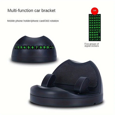 Dashboard Car Phone Holder 360 Rotation Silicone Phone Mount for Car Dash Car Number Plate Universal Mobile Phone Holder Support