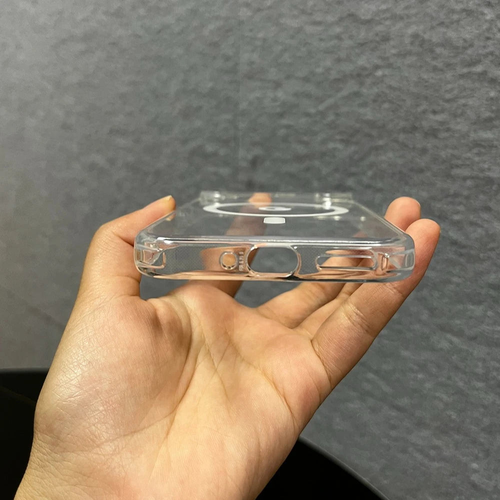 Simple Transparent Wireless Charging Slim Case For Google Pixel 10 9 Pro XL 8 7 6 A Pro Acrylic Shockproof Fall Prevention Cover