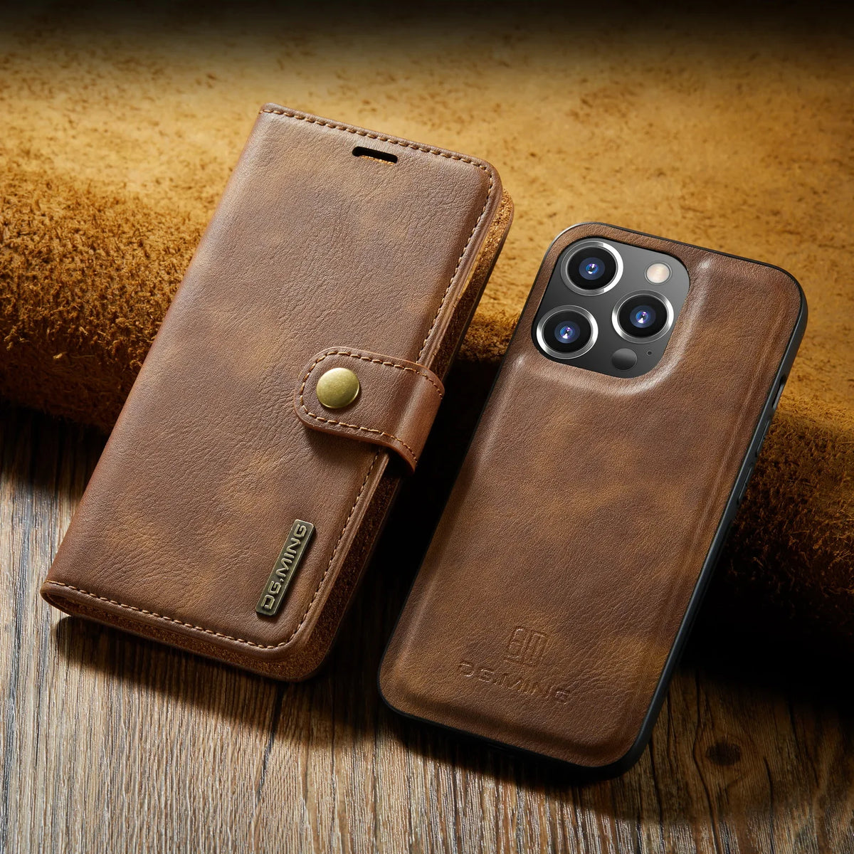 Detachable Magnetic Leather Phone Case for IPhone 16 17 Pro Max 15 12 13 11 14 Plus Air SE 2022 Wallet Card Holder Cover Coque