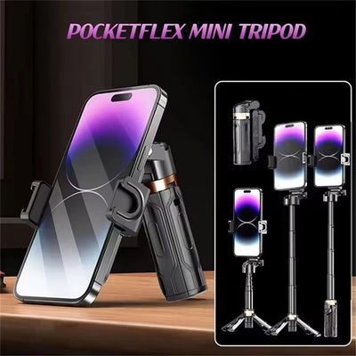 MEUYAG 2026 New Tripod, Phone Stand with Bluetooth Shutter, Wireless Selfie Stick Brackets with Phone Holder for Smartphone Came