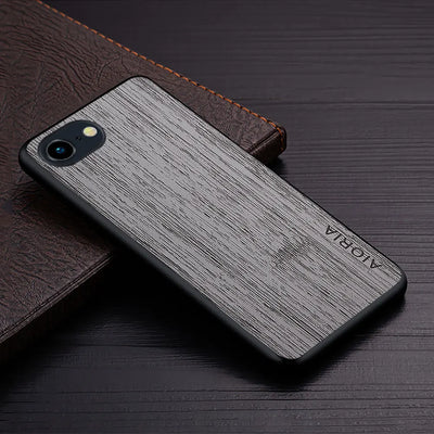 Case for iPhone 17e 16e Funda Straight Wood Grain PU Leather Phone Cover for iPhone 17e Case Capa