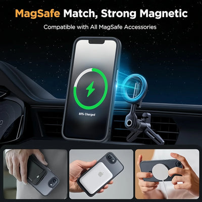 Miracase for iPhone 17e/16e Case for MagSafe [with Screen Protector] Military-Grade Protection Shockproof  for 17e/16e Case 6.1"