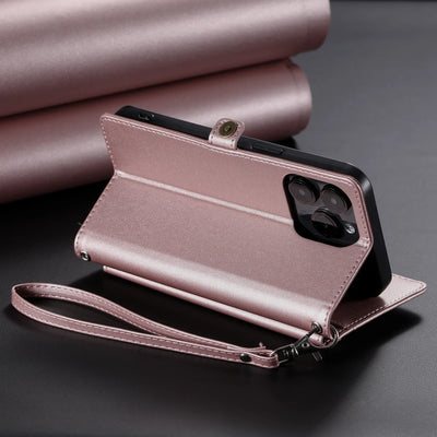 Crossbody Leather Wallet Case For IPhone 18 17 16 Pro 15 14 13 12 11 Pro Max Air 16E 17E XS XR SE 8 7 Card Solt Pocket Cover