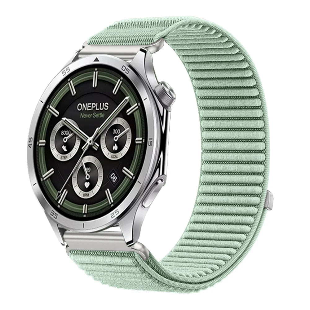 18mm 22mm Wave Nylon Strap for Oneplus Watch 3 43mm 46mm/4 3 Lite/2/2R Sport Wristband for OPPO Watch S/X2/3/Huawei GT6 5 4 Band