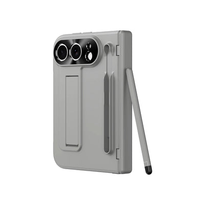 For iPhone Duo iPhone 18 Fold Bracket Phone Case With S Pen Hinge Protection Flim Glass Screen Shockproof Back Full Cover