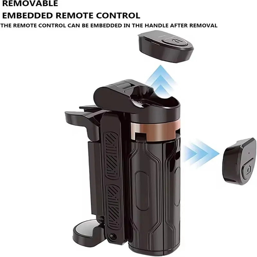 MEUYAG 2026 New Tripod, Phone Stand with Bluetooth Shutter, Wireless Selfie Stick Brackets with Phone Holder for Smartphone Came