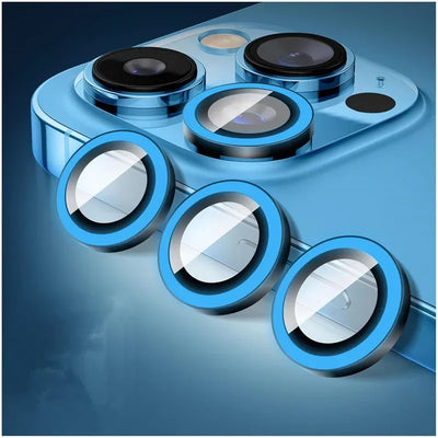 Luminous Metal Ring Tempered Glass Camera Lens Protector for IPhone 16 15 14 13 11 Pro Max Plus 12 Mini 16Pro Lens Film Cover