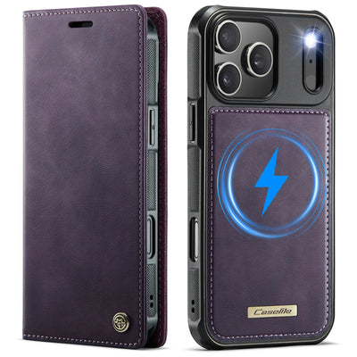 High Quality 2-in-1 Detachable Wallet Leather Magsafe Case For iPhone 17 16 15 14 Plus 13 12 11 18 Pro Max Luxury Magnetic Flip