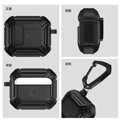 Luxury Switch Case For Apple Airpods Pro 1st 2nd generation Shockproof Cover For Air Pods 3 2 1 Cases Accessories with Keychain