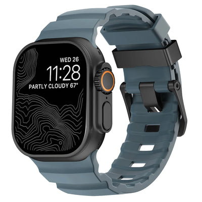 Trail Silicone Band for Apple Watch Ultra 4 3 2 49mm Strap 46mm 45mm 44mm Sport Bracelet iWatch Series 12 11 10 Ultra 9 8 7 SE3