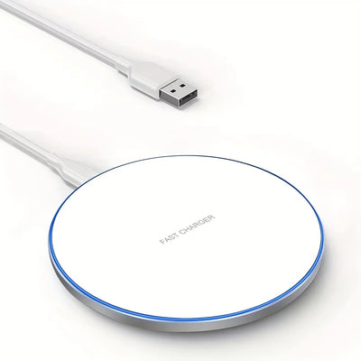 15W Desktop LED Wireless Charger Pad Phone Holder For iPhone 17 16 15 14 13 Pro Max Samsung Xiaomi Induction Fast Charging Stand