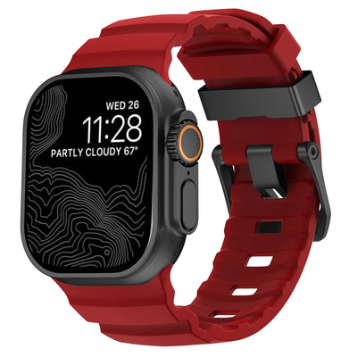 Trail Silicone Band for Apple Watch Ultra 4 3 2 49mm Strap 46mm 45mm 44mm Sport Bracelet iWatch Series 12 11 10 Ultra 9 8 7 SE3