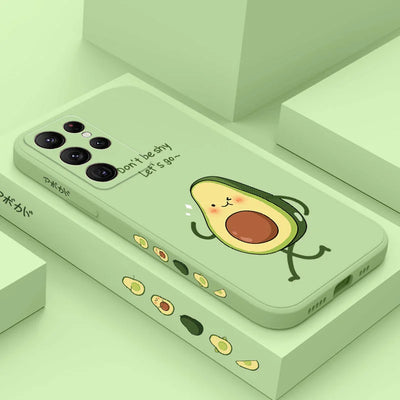 Avocado Family Phone Case For Samsung Galaxy S25 FE S24 S23 S22 S21 S20 Ultra Plus FE S10 S9 S10E Note 20 Ultra 10 9 Plus Cover