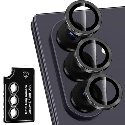 Metal Individual Ring Camera Lens Protector for Samsung Galaxy Z Fold 8 Ultra Fold 7 6 5 4 8Ultra Tempered Glass Film Full Cover