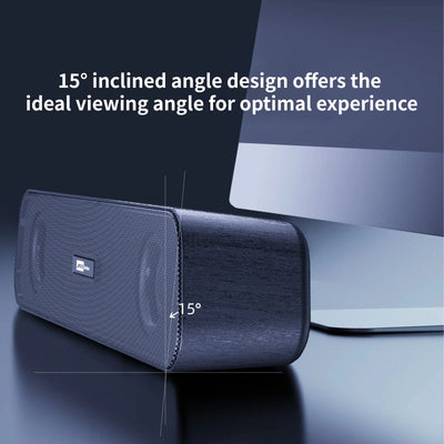 Lenovo Portable Desktop Speakers USB Stereo Deep Bass, Music Player 3D Surround Loudspeaker Audio Player for PC Laptop Desktop