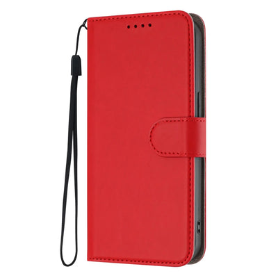 For iPhone 17 Pro Max Solid Color Luxury Leather Flip Case on For iPhone 17 16 15 14 13 12 Pro Max Plus 17 Air 16E Wallet Cover