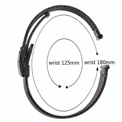 Premium Stainless Steel Mesh Watch Band 16-22mm Deployment Folding Clasp Universal Metal Bracelet Men Women Accessories