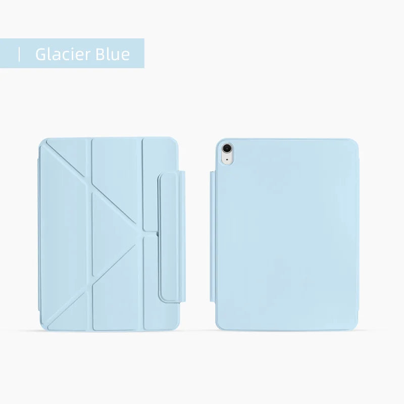 Case for iPad Mini 6/7 & Air 13-inch! Magnetic Closure Double-Sided Folio, Y-Fold Multi-Angle, Auto Wake/Sleep Smart Cover