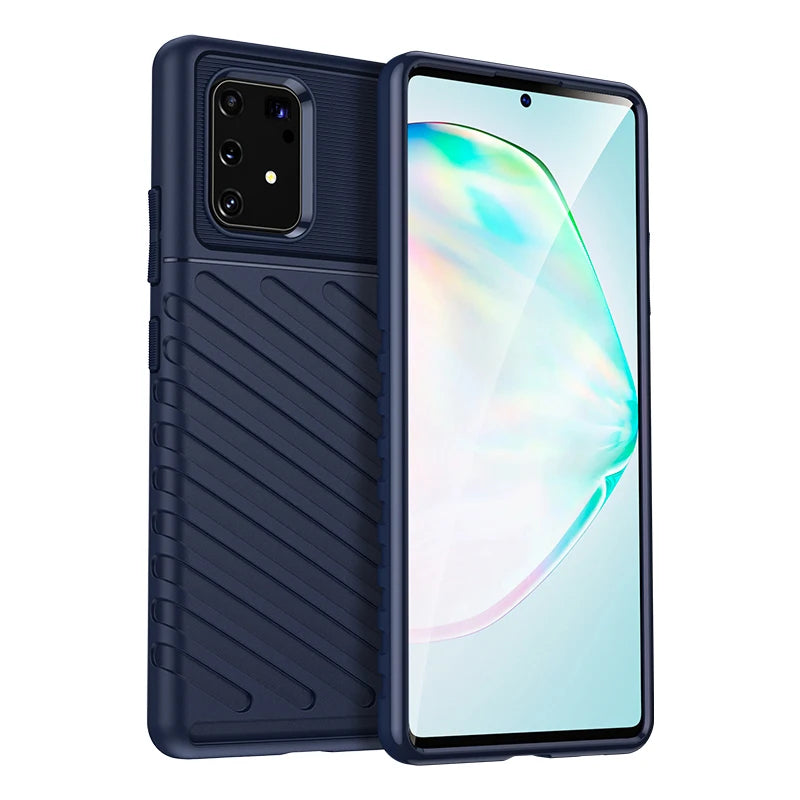 Luxury Shockproof Silicone Phone Case for Samsung Galaxy A81 M60S Note 10 Lite A91 M80S S10 Lite - Soft TPU Protective Cover