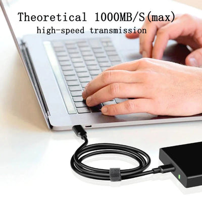 USB3.2 10Gbps Cable USB Type A to USB C 3.2 Gen2 Cable Data Transfer USB C SSD Hard Disk Cable 3A 60W QC 3.0 Fast Charging 1m 2m