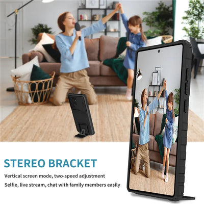 Shockproof Armor Funda For Samsung Galaxy S20 FE S21 S22 S23 S24 Plus Note 20 S25 Edge S26 Ultra 5G Slide Lens Protect Case