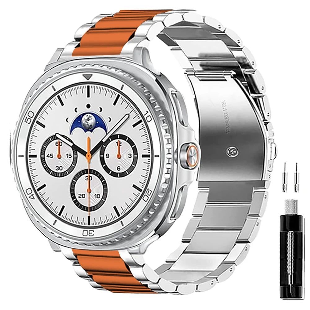Metal Straps for Samsung Galaxy Watch 9 8 40mm 44mm Stainless Steel Bracelet Correa Galaxy Watch 8 Classic 46mm Bands