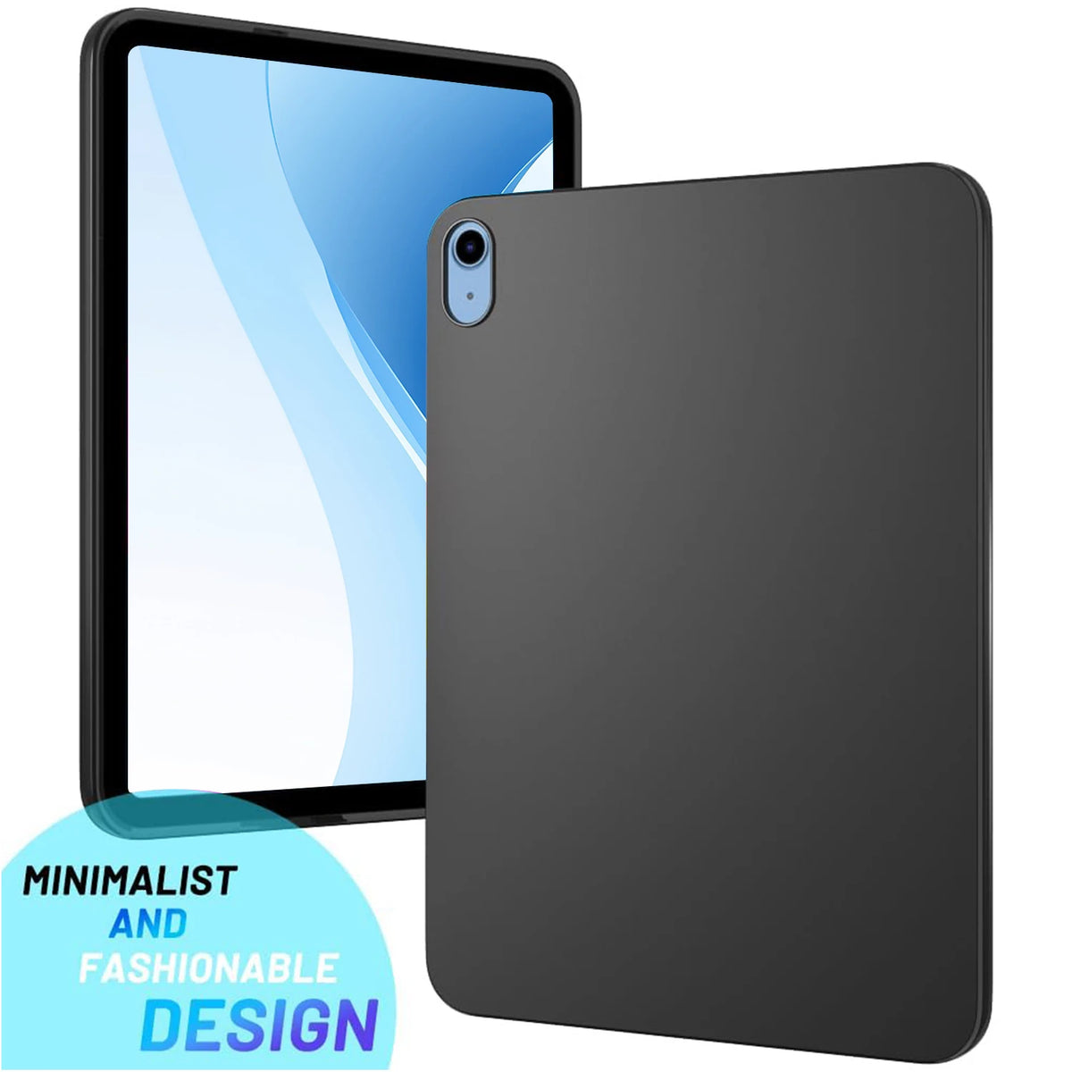 Soft Silicone Black Back Cover For IPad Air Pro 11 13 2024 M2 M4 Air 1 2 3 4 5 Tablet Case TPU Ultra-Thin Design Protective Case
