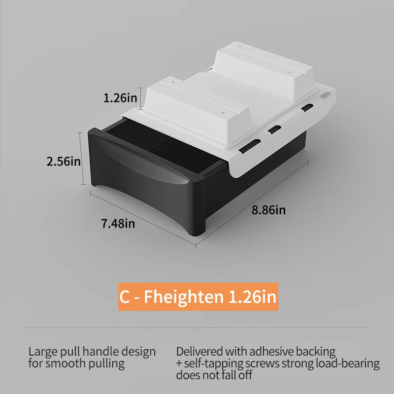 Small Under Desk Storage Cabinet with Mobile Pedestal, Hidden Drawer and Cable Management for Efficient Workspace Setup
