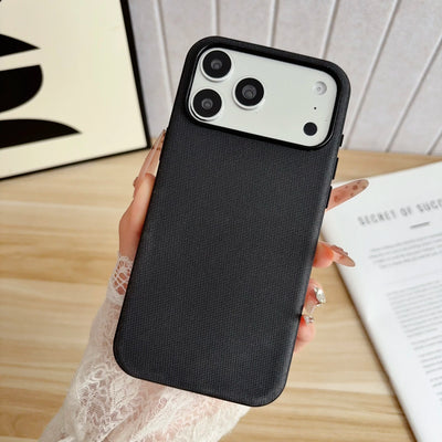 For Magsafe Magnetic Leather Phone Case For iPhone 18 17 16 15 14 13 12 Pro Max Premium Tech Woven Shockproof Solid Color Cover