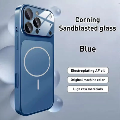 Luxury Original For Magsafe Matte Armor Case For iPhone 17 Air 16 15 14 13 Pro Max Funda Wireless Charging Hard Magnetic Cover