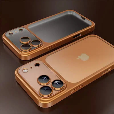 Luxury Plating Color PC Transparent Phone Case For iPhone 18 17 16 15 14 13 18 Pro Max Air Lens Protection Matte Back Hard Cover