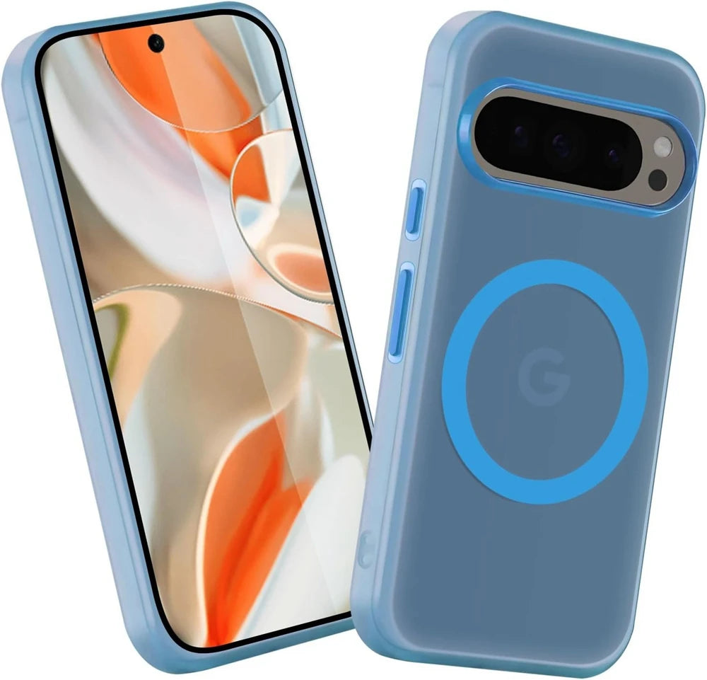 For Google Pixel 9A 9 Pro XL Case Cute Translucent Color Matte for Magnetic Shockproof Cover for Google 8A 8 10 Pro XL