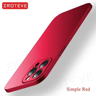 For iPhone 16 15 14 13 12 Pro Max Case ZROTEVE Luxury Slim Matte Hard PC Cover For iPhone16 iPhone14 iPhone15 Plus Phone Cases