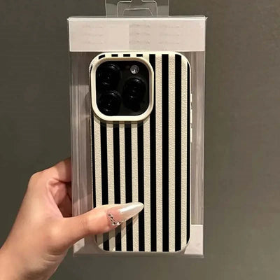 Colorful Striped Minimalist INS Couple Phone Case For iPhone 18 17 16 11 13 12 14 15 Pro Max X XR 7 8 Plus 16E 16 17 Pro Cover