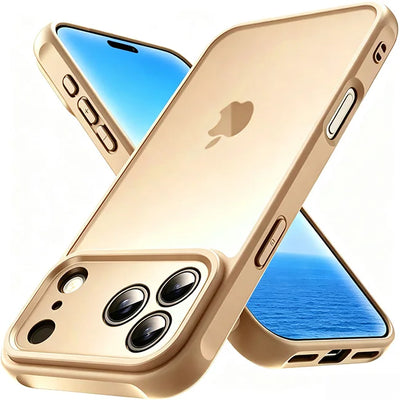 Phone case for iphone 18 Pro Max 18Pro 17 17e 17Pro iphone17 Air Translucent Matte Back & TPU Side Shockproof Proteciton cover